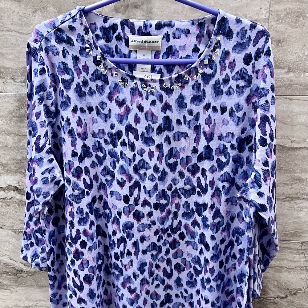 Women's Alfred Dunner Multi Color Pullover Top - Size 1x